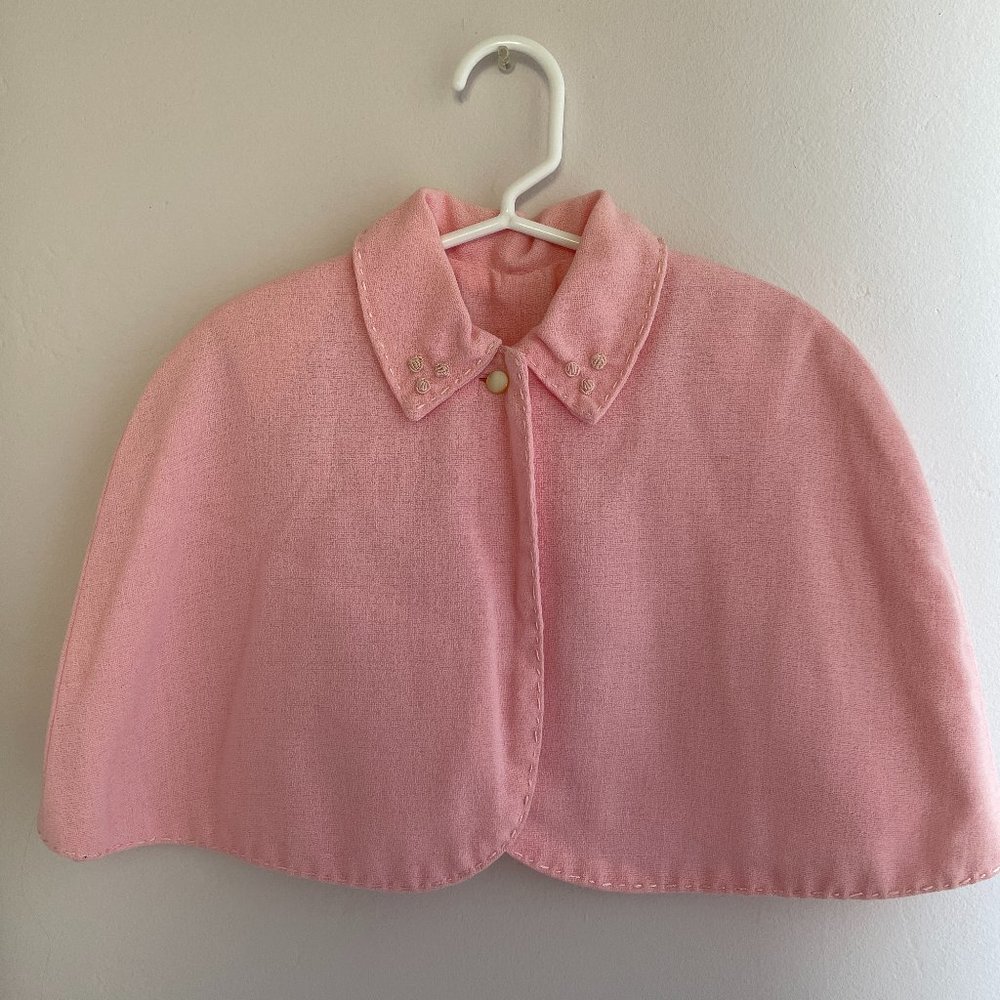 Handmade Pink Cape 3T